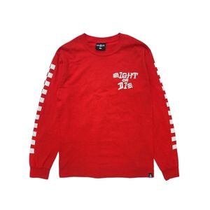 Rebel 8 Eight Or Die Red Checkered Tee